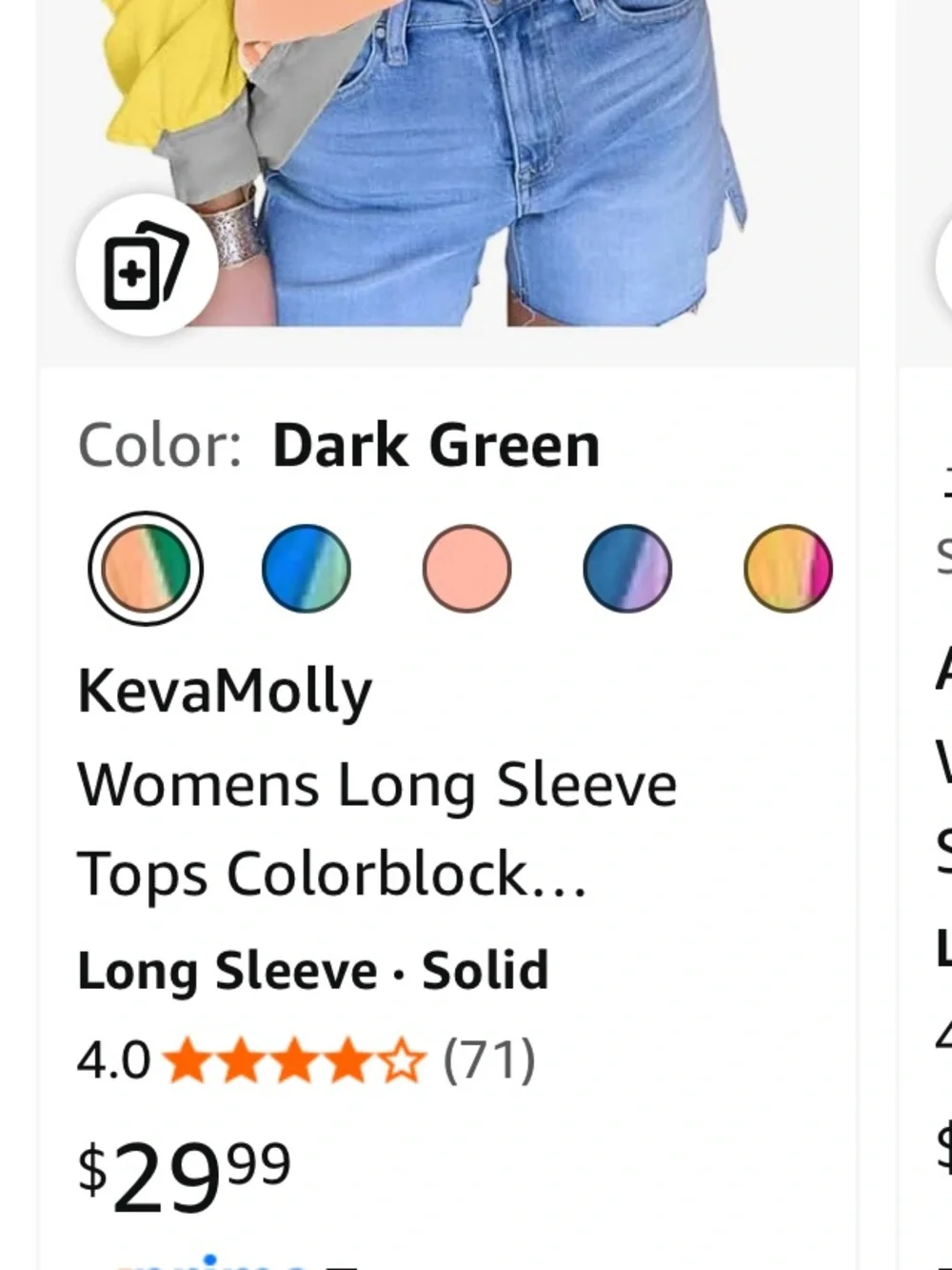 Long Sleeve Oversized Tops Colorblock Patchwork Exposed StitchingPullover 2XL - Picture 6 of 6